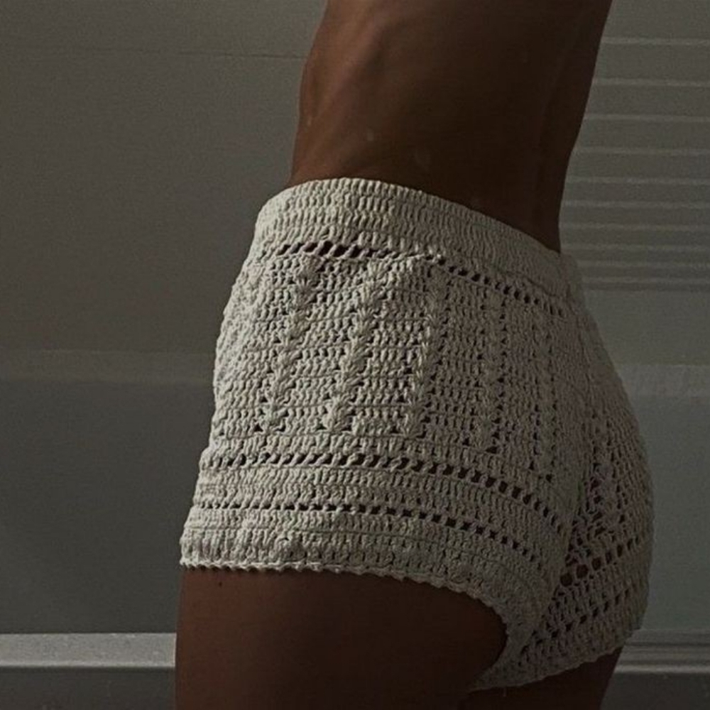 Handmade crochet shorts